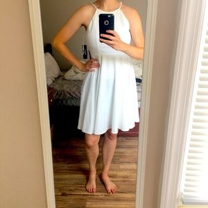 Lulu’s White Semi Formal Dress